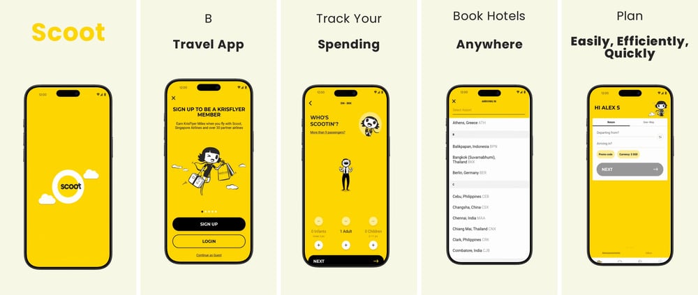 Before: plain app screenshot without design treatment