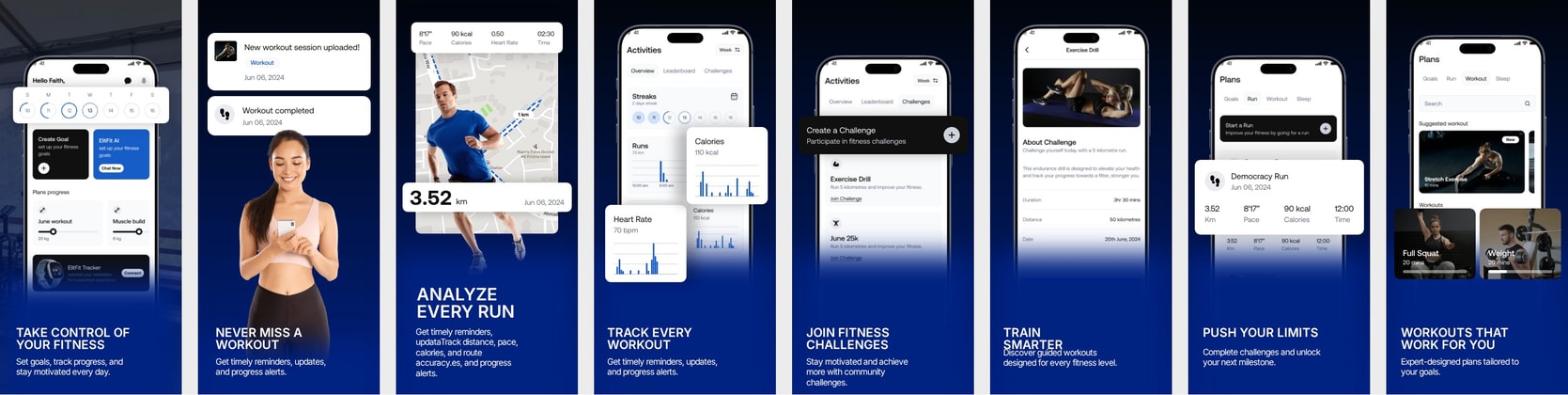 Nakxi Workout & Fitness Tracker App Store Screenshot Template