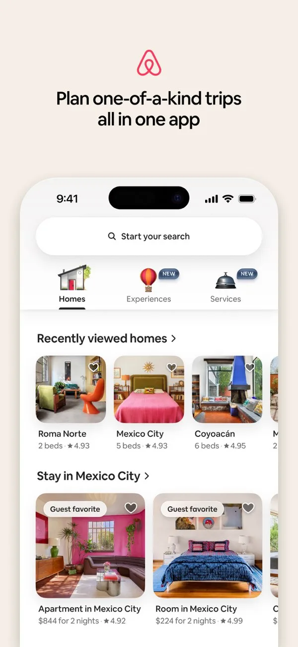 Airbnb App Store screenshot 1