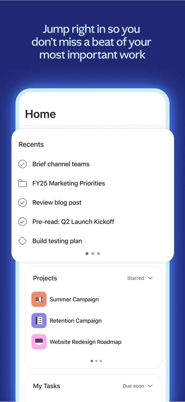 Asana App Store screenshot 2