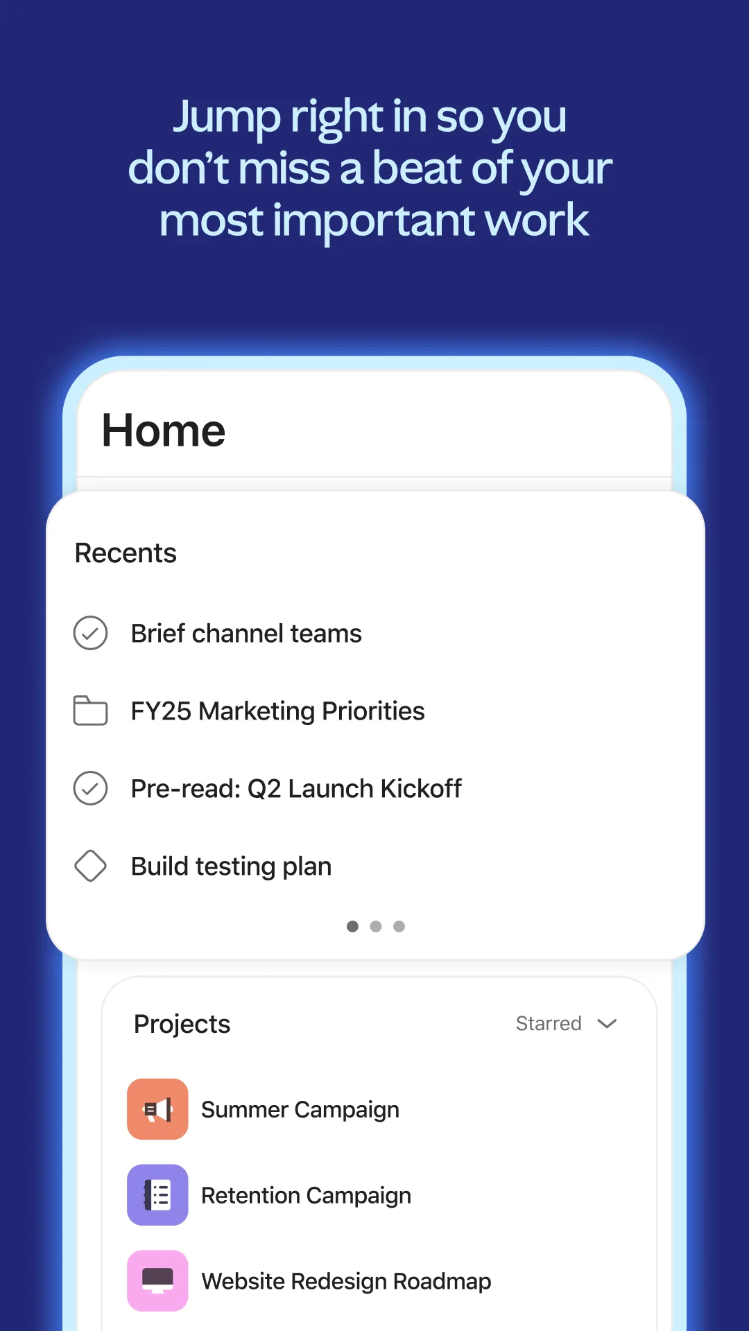 Asana Play Store screenshot 3
