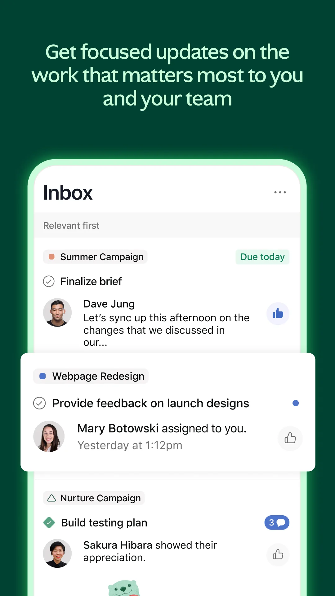 Asana Play Store screenshot 4