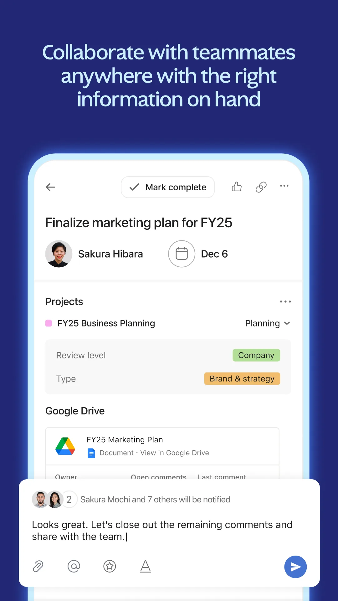 Asana Play Store screenshot 6