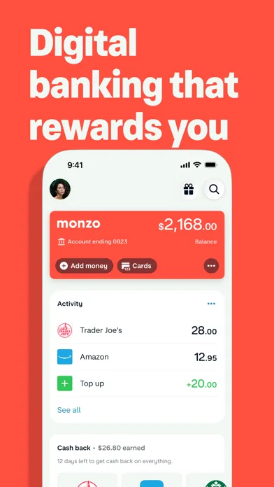 Monzo App Store screenshot 1