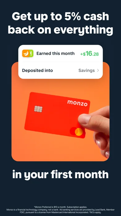 Monzo App Store screenshot 2