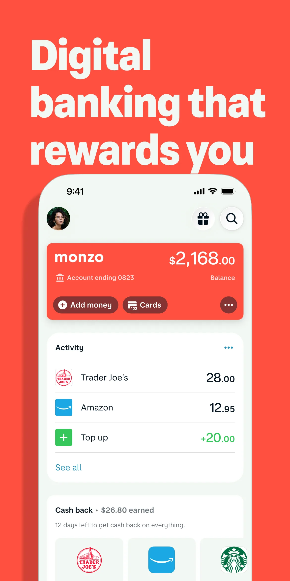 Monzo Play Store screenshot 2