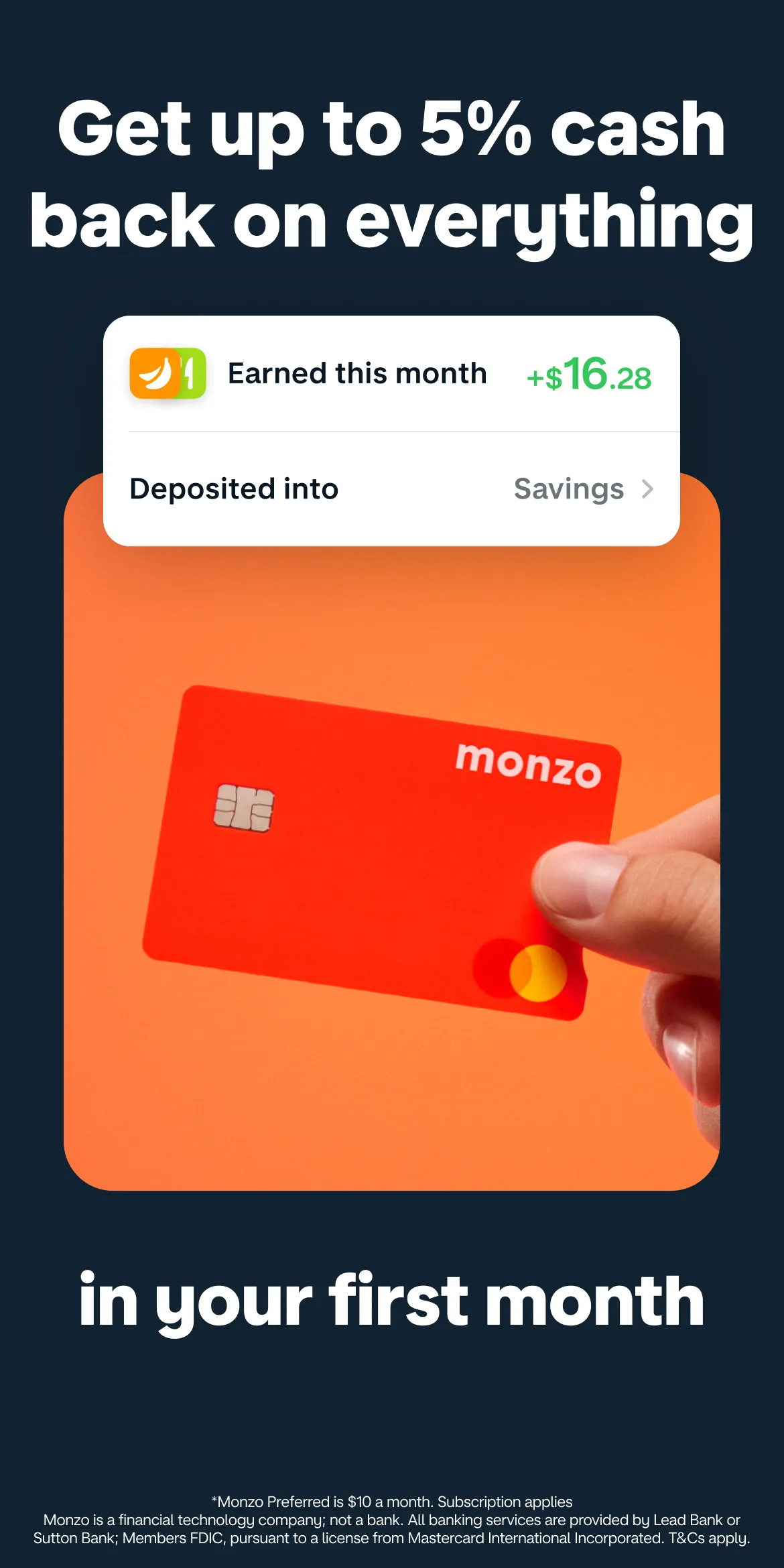 Monzo Play Store screenshot 3
