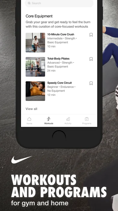 Nike Training Club App Store screenshot 1