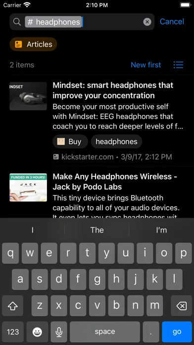 Raindrop.io App Store screenshot 4