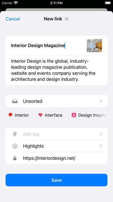 Raindrop.io App Store screenshot 5