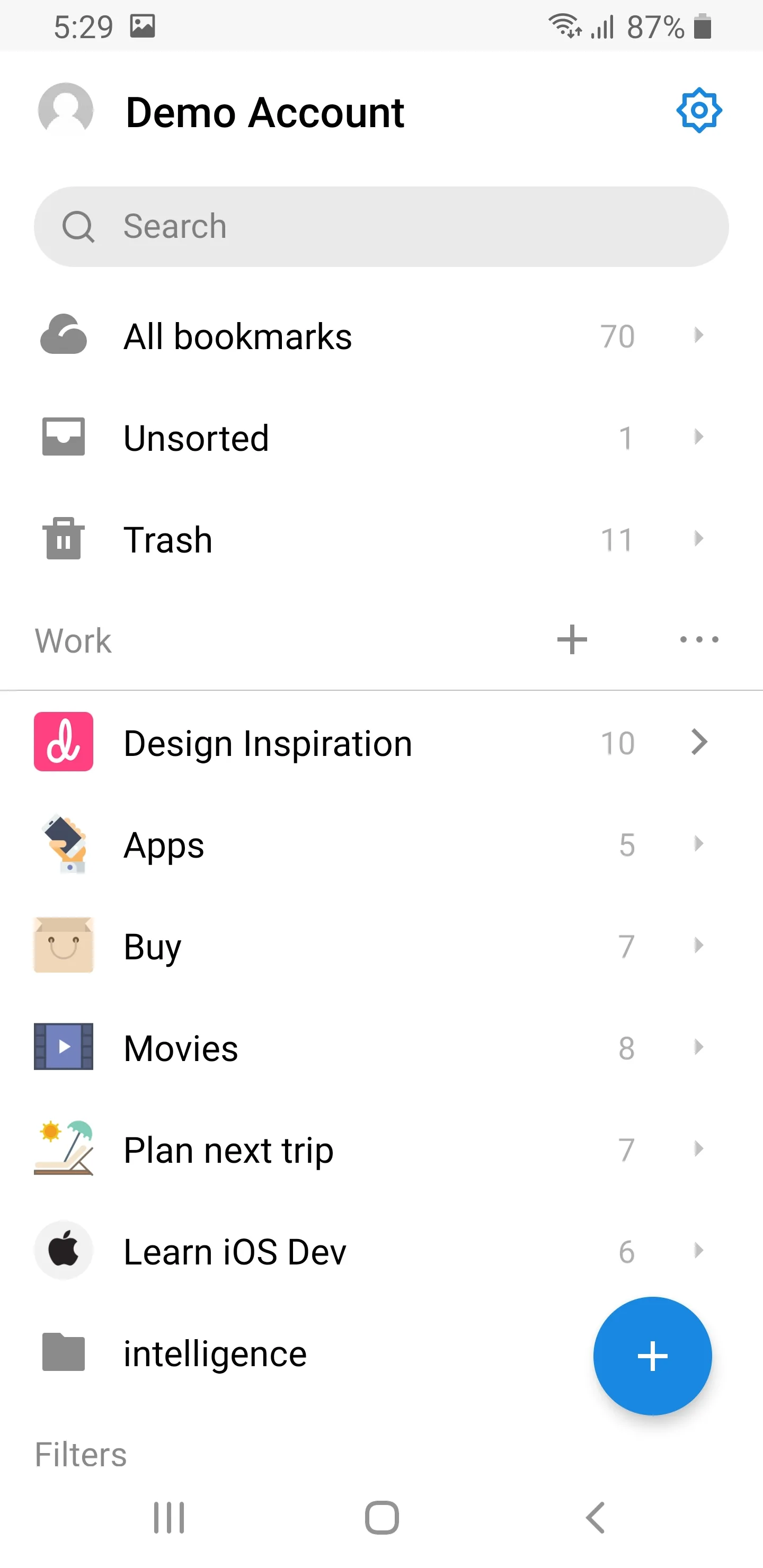 Raindrop.io Play Store screenshot 2