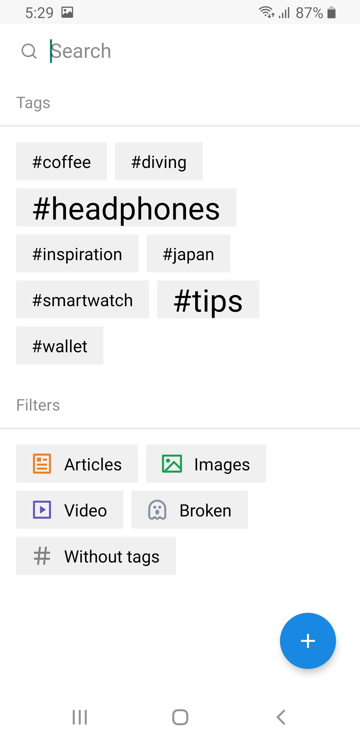 Raindrop.io Play Store screenshot 4