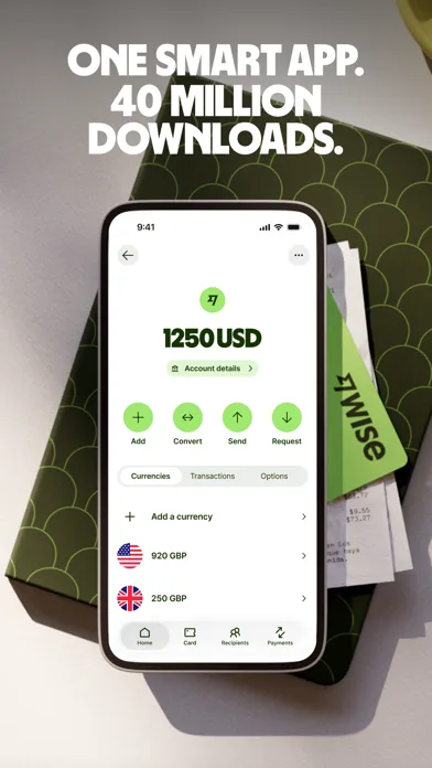 Wise App Store screenshot 1