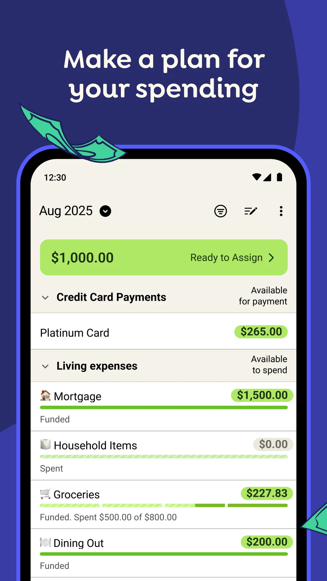 YNAB Play Store screenshot 4