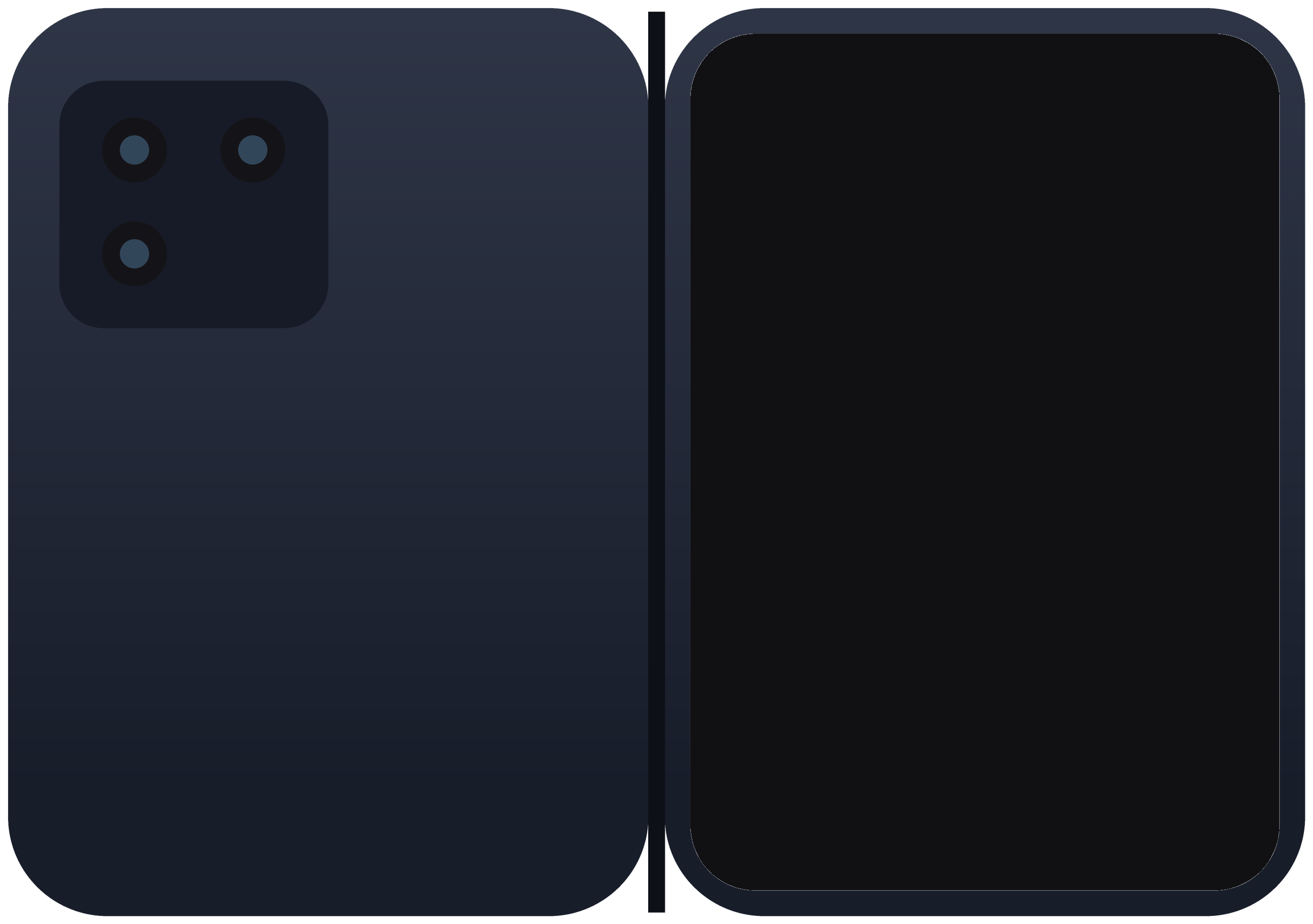 iPhone Duo outer open in Night Sky