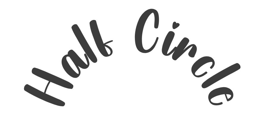 Half circle text demo