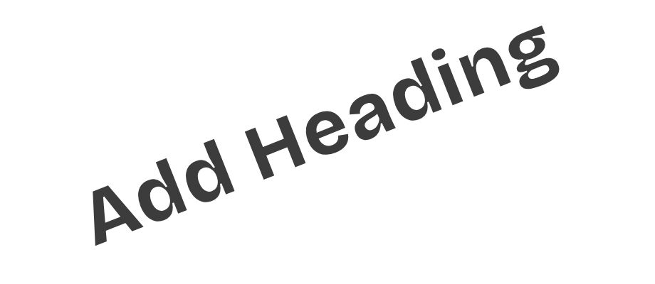 Slanted heading demo