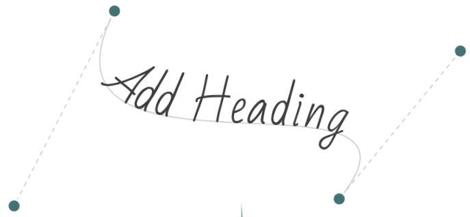 Curved path with draggable handles