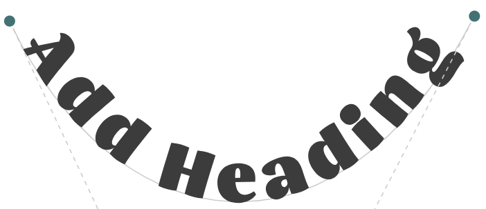 Arc path with draggable handles