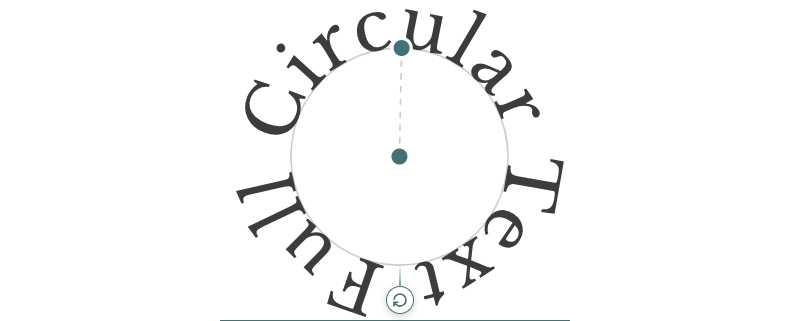 Circular path with center handle